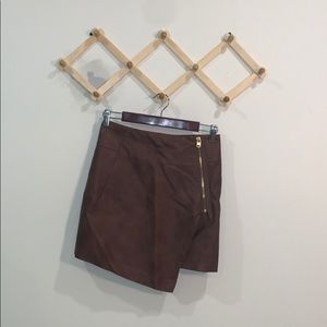 H&M faux leather skirt